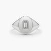 Rings Ferkos Fine Jewelry | Baguette Diamond Signet Ring