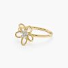 Rings Ferkos Fine Jewelry | 14K Diamond Flower Ring