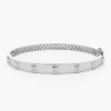 Bracelets Ferkos Fine Jewelry | Baguette Diamond Bezel Setting Statement Bangle