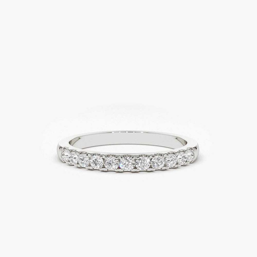 Rings Ferkos Fine Jewelry | 11 Stone Diamond Wedding Band 1/3Ct