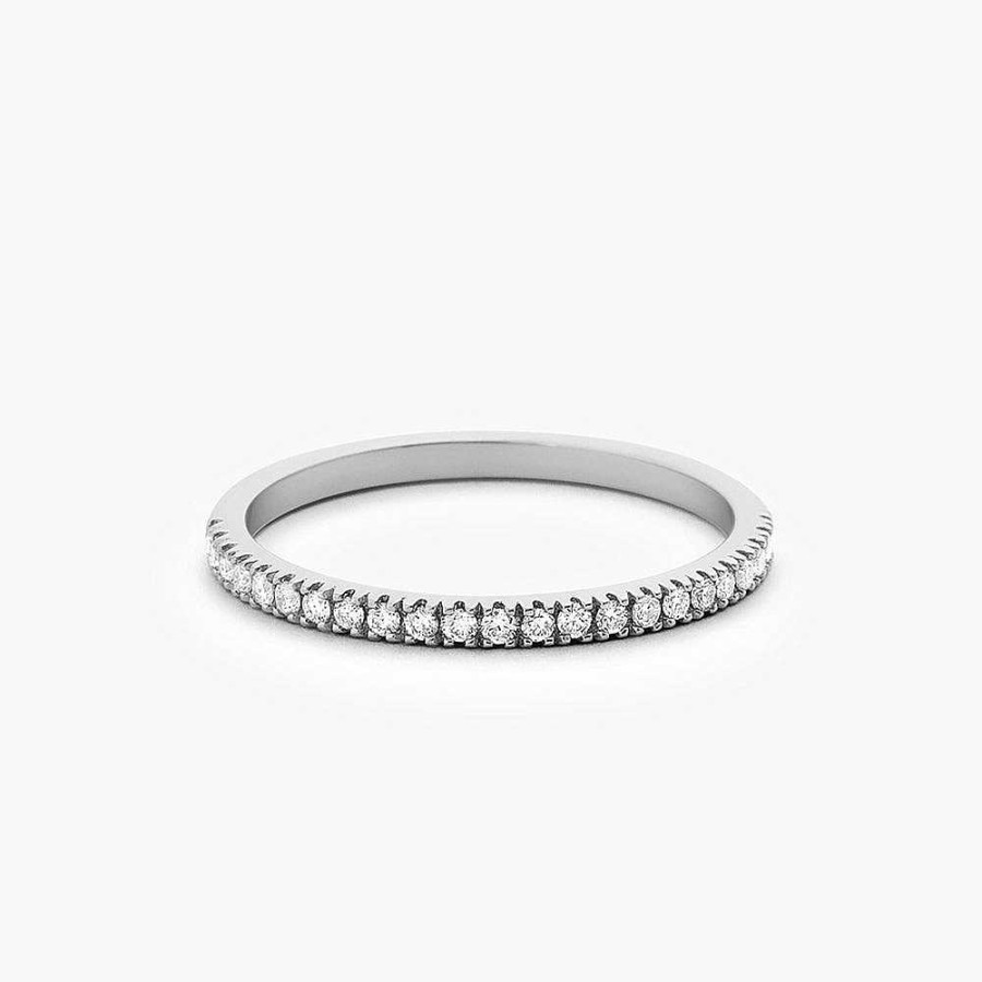 Rings Ferkos Fine Jewelry | 1.5Mm Half Eternity Diamond Ring