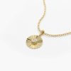 Necklaces Ferkos Fine Jewelry | Diamond Disc Ray Necklace