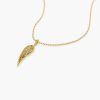 Necklaces Ferkos Fine Jewelry | 14K Angel Wings Pendant Necklace