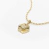 Necklaces Ferkos Fine Jewelry | Hexagon Diamond Disc Ray Necklace