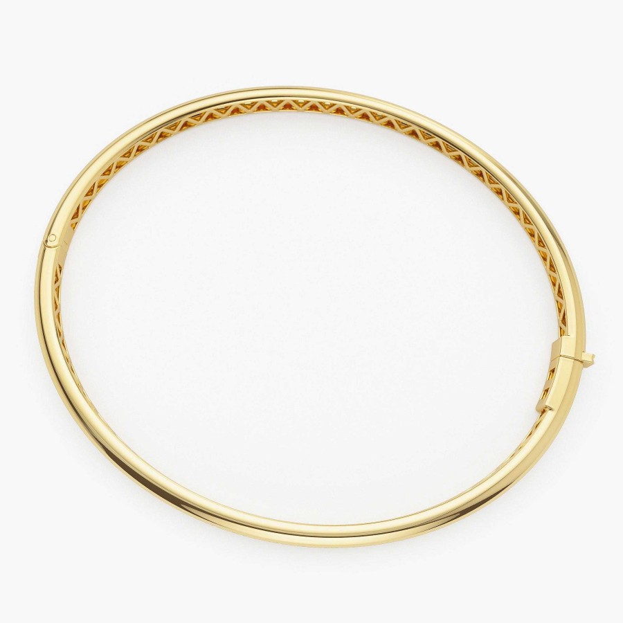 Bracelets Ferkos Fine Jewelry | 14K 1.00 Ctw Dome Diamond Bangle Bracelet