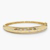 Bracelets Ferkos Fine Jewelry | 14K 1.20Ctw Dome Floating Diamond Bangle Bracelet