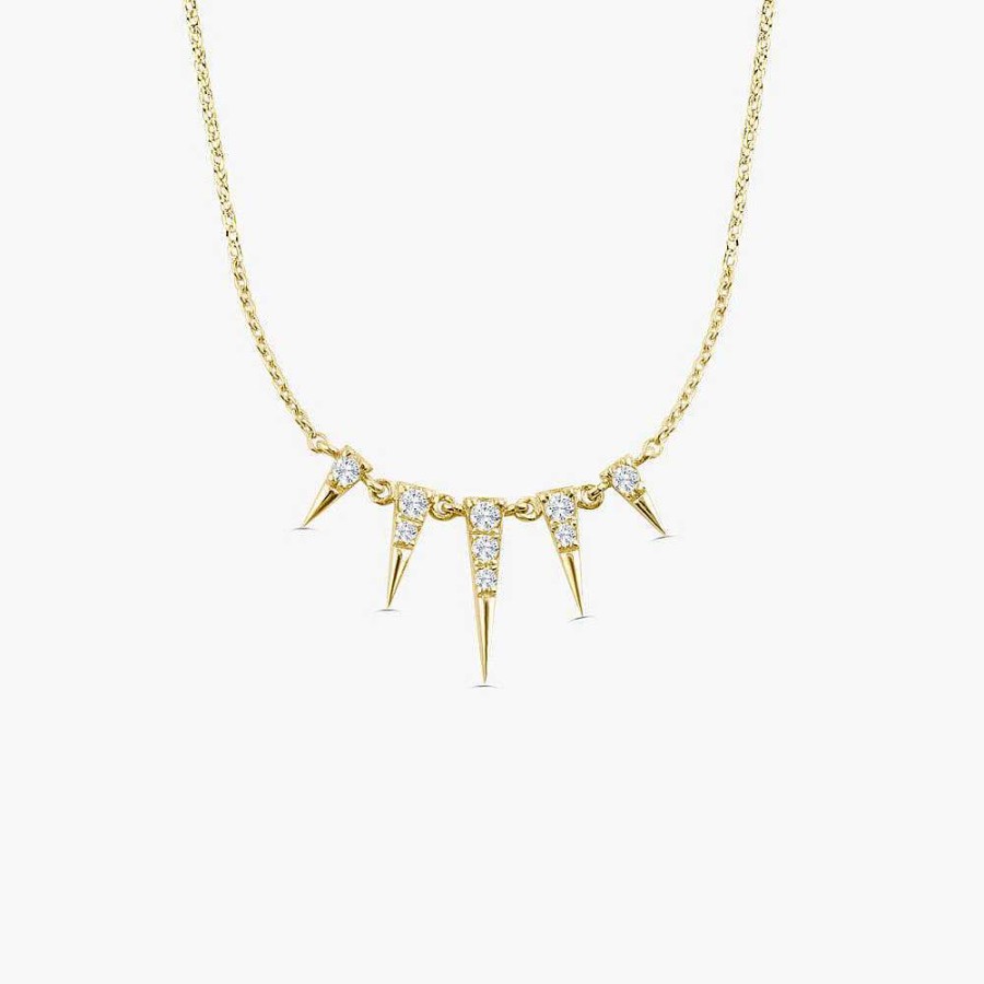 Necklaces Ferkos Fine Jewelry | Diamond Spike Necklace