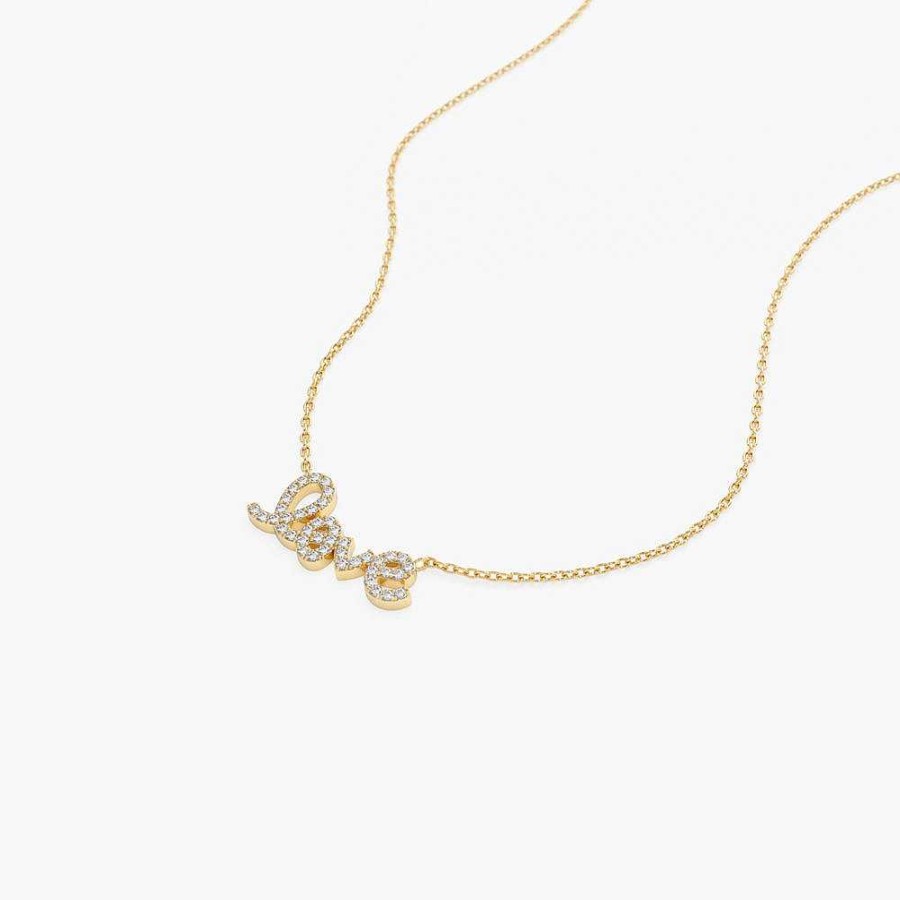 Necklaces Ferkos Fine Jewelry | Diamond Love Necklace