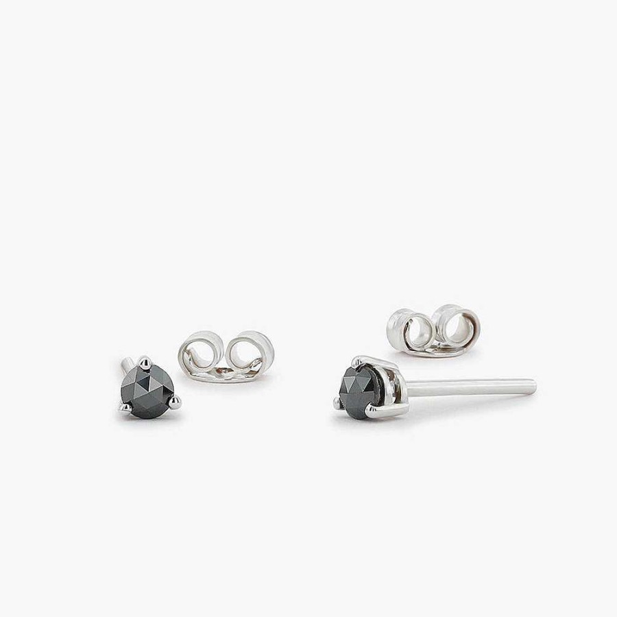 Earrings Ferkos Fine Jewelry | Rose Cut Black Diamond Earrings