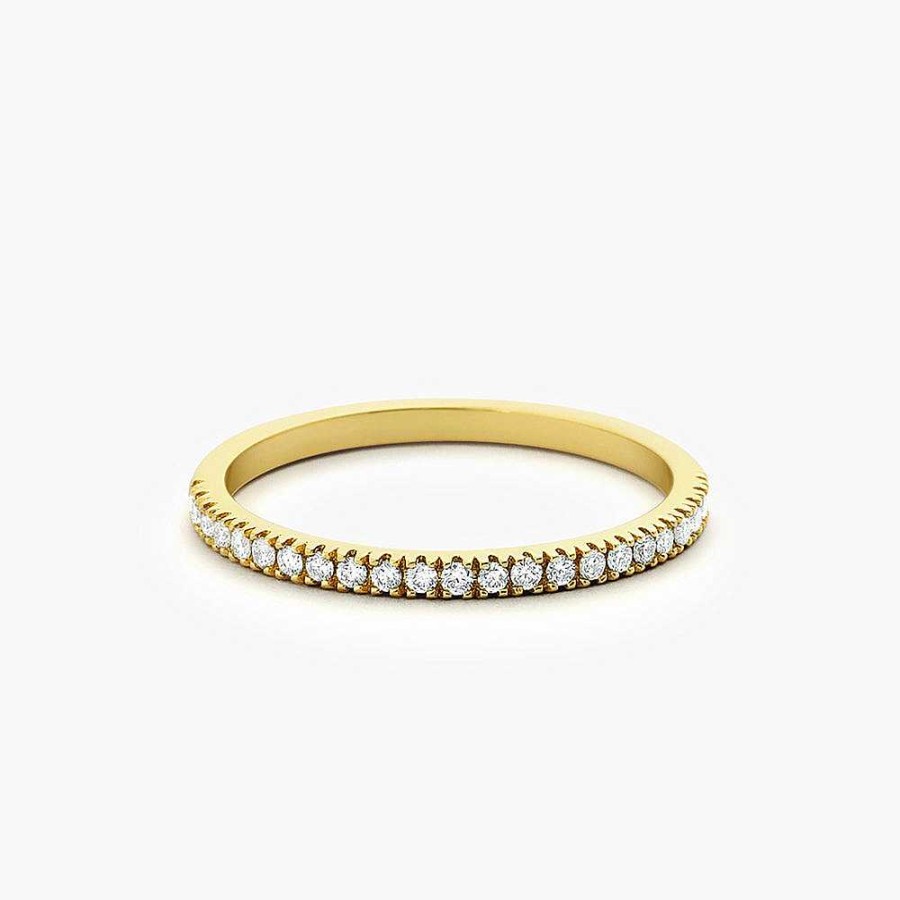 Rings Ferkos Fine Jewelry | 1.5Mm Half Eternity Diamond Ring