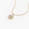 Necklaces Ferkos Fine Jewelry | 14K Baguette Diamond Star Pendant Necklace