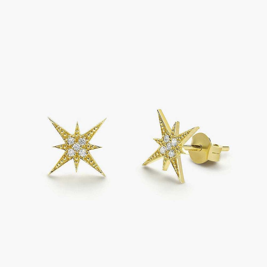 Earrings Ferkos Fine Jewelry | Starburst Diamond Earrings