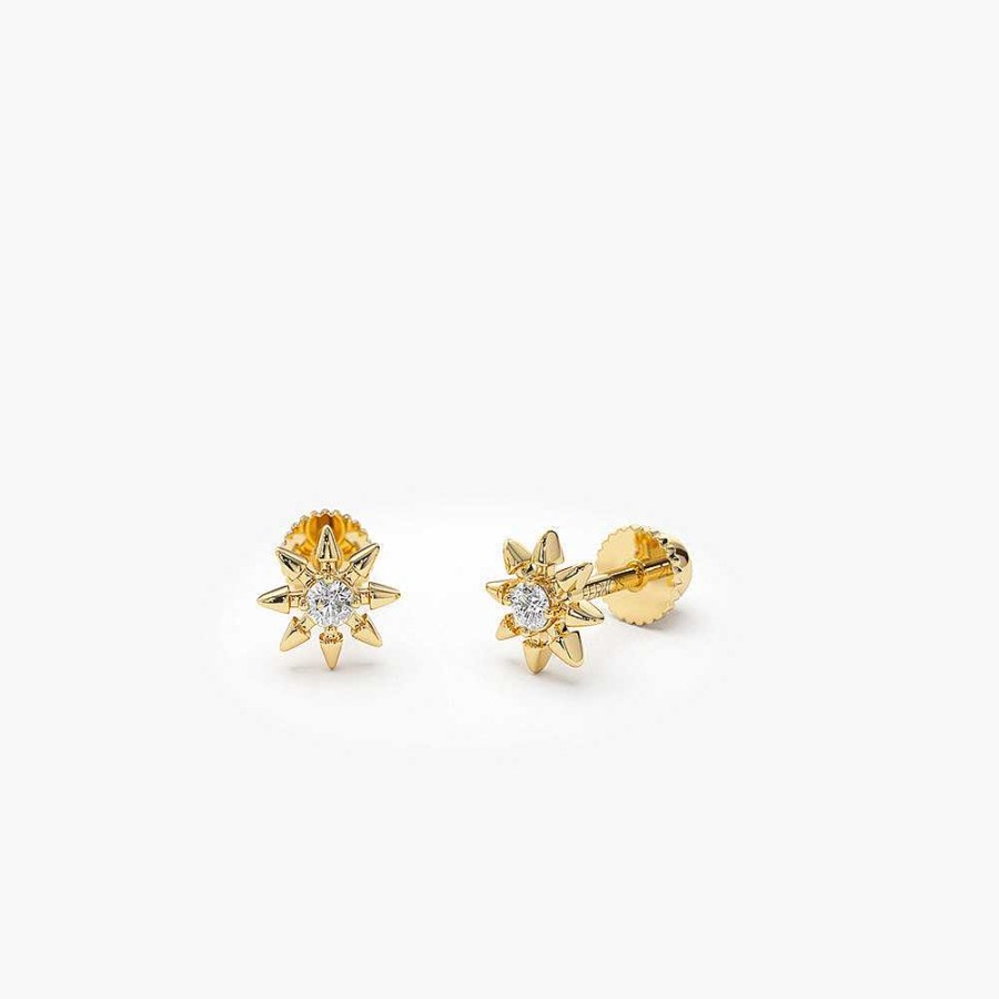 Earrings Ferkos Fine Jewelry | Star Diamond Helix Piercing