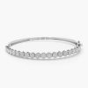 Bracelets Ferkos Fine Jewelry | 14K 1.15Ctw Luxurious Cluster Diamond Bangle