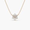 Necklaces Ferkos Fine Jewelry | 14K Tapered Baguette Diamond Necklace