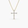 Necklaces Ferkos Fine Jewelry | Baguette And Round Diamond Necklace