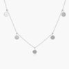 Necklaces Ferkos Fine Jewelry | 14K Coin Disc Choker Necklace