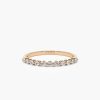 Rings Ferkos Fine Jewelry | 14K 0.30Ctw 11 Stone Shared Prong Diamond Wedding Band