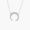 Necklaces Ferkos Fine Jewelry | 14K Double Horn Diamond Necklace