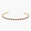 Bracelets Ferkos Fine Jewelry | 14K Prong Setting Diamond And Ruby Tennis Bracelet