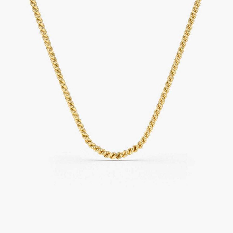 Necklaces Ferkos Fine Jewelry | 2.25Mm Rope Chain