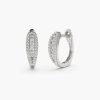 Earrings Ferkos Fine Jewelry | 14K Cute Diamond Huggie Earrings