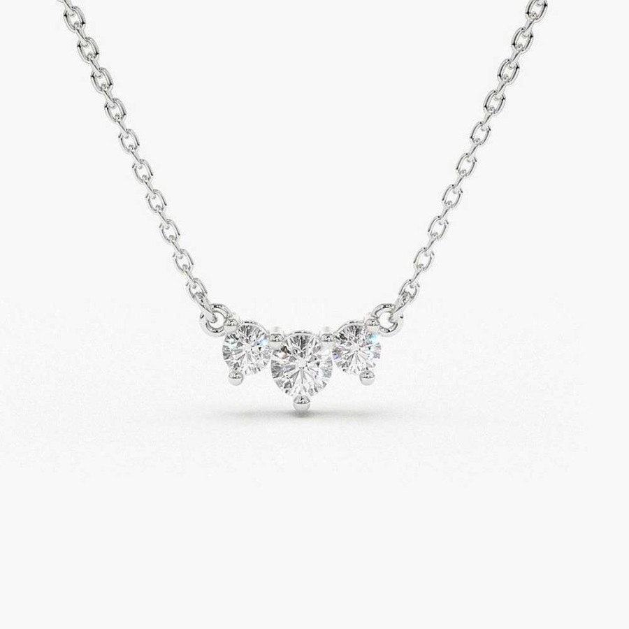 Necklaces Ferkos Fine Jewelry | Classic Trio Diamond Necklace