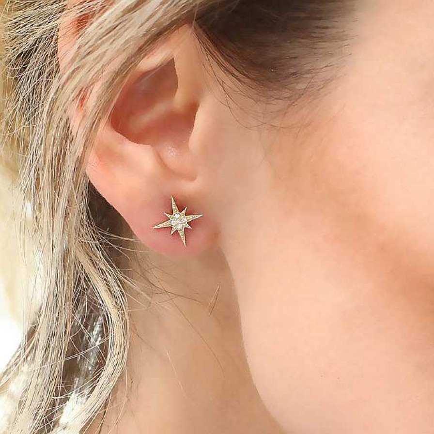 Earrings Ferkos Fine Jewelry | Starburst Diamond Earrings