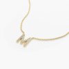 Necklaces Ferkos Fine Jewelry | Diamond Initial Necklace