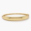 Bracelets Ferkos Fine Jewelry | 14K 7.5Mm Classic Dome Gold Bangle Bracelet