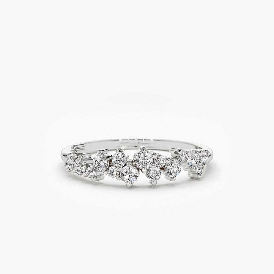 Rings Ferkos Fine Jewelry | 14K Diamond Statement Cluster Ring