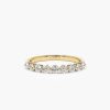 Rings Ferkos Fine Jewelry | 14K 0.55Ctw 9 Stone Shared Prong Diamond Wedding Band