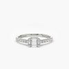 Rings Ferkos Fine Jewelry | 14K Illusion Setting East To West Baguette Diamond Ring