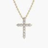 Necklaces Ferkos Fine Jewelry | 14K Diamond Cross Necklace