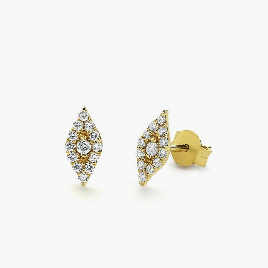 Earrings Ferkos Fine Jewelry | Evil Eye Diamond Studs