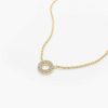 Necklaces Ferkos Fine Jewelry | Mini Diamond Circle Necklace