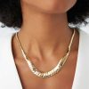 Necklaces Ferkos Fine Jewelry | 14K 12 To 5Mm Graduating Cobra Necklace 14K Gold