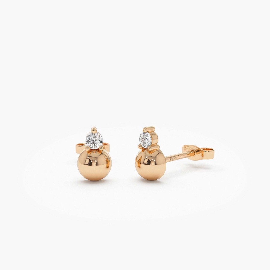 Earrings Ferkos Fine Jewelry | Diamond Ball Studs