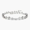 Bracelets Ferkos Fine Jewelry | Multi-Shape Slant Diamond Bracelet