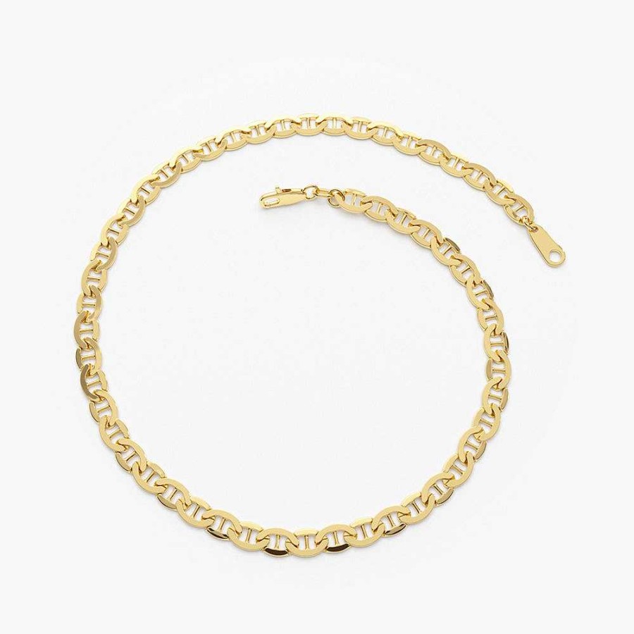 Bracelets Ferkos Fine Jewelry | 14K 3.5 Mm Mariner Chain Link Bracelet