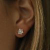 Earrings Ferkos Fine Jewelry | 14K Tapered Baguette Unique Diamond Earrings