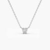 Necklaces Ferkos Fine Jewelry | 14K Heart-Shape Diamond Necklace