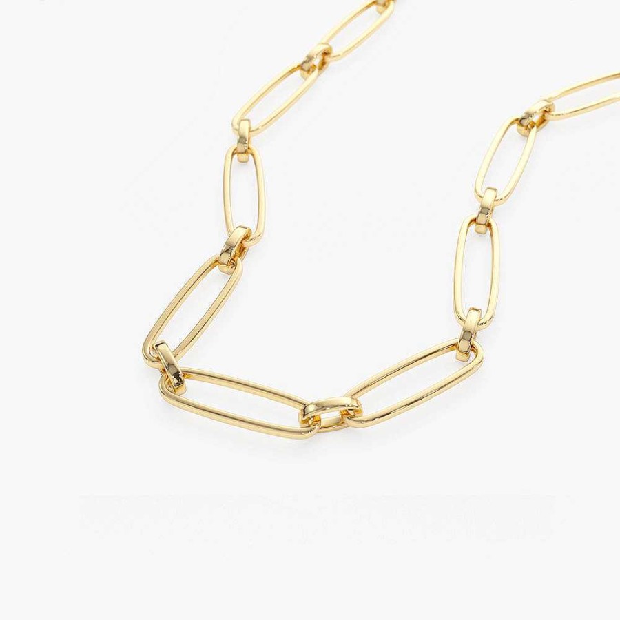 Necklaces Ferkos Fine Jewelry | 14K Oval Link Chain Necklace 14K Gold