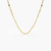 Necklaces Ferkos Fine Jewelry | Sparkle Diamond Cut Chain 14K Gold