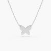 Necklaces Ferkos Fine Jewelry | 14K Butterfly Necklace