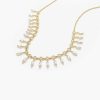 Necklaces Ferkos Fine Jewelry | Marquise And Round Diamonds Statement Piece Necklace