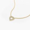 Necklaces Ferkos Fine Jewelry | Tiny Diamond Heart Necklace